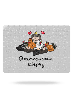 Rozmaznávam sliepky puzzle White