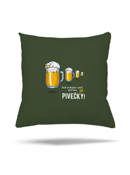 Pivečka vankúš Olive Green