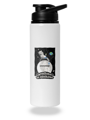 Introvert na dovolenke flaša na vodu White