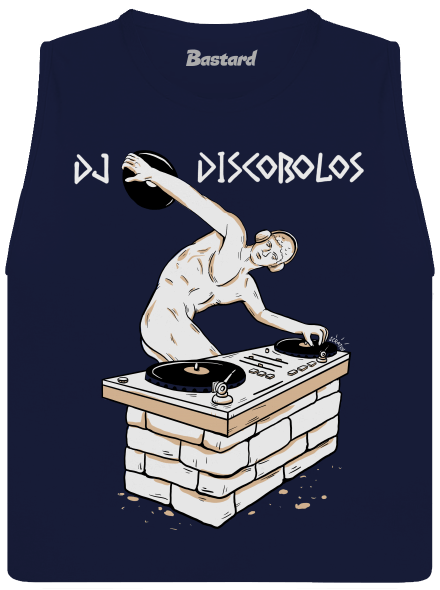 DJ Discobolos dámske tielko voľné Navy