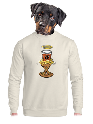 Panáčik v jasličkách unisex mikina bez kapucne Off White