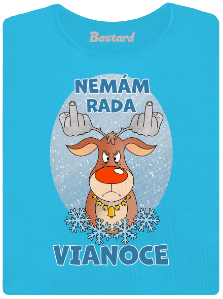 Nemám rád Vianoce dámske tričko Blue Atol