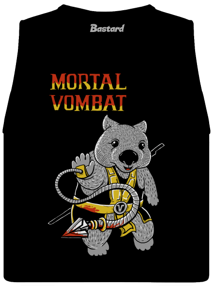 Mortal Vombat dámske tielko voľné Black