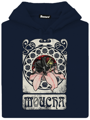 Mucha pánska mikina klokanka Navy