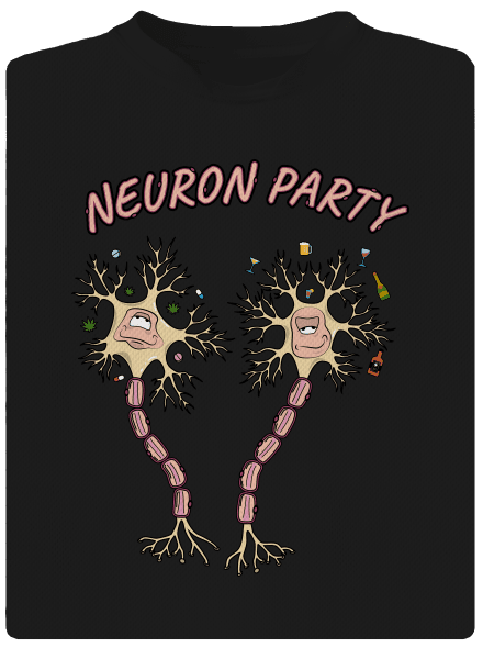 Neuron party detské športové tričko Black