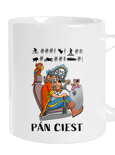 Pán ciest veľký hrnček White