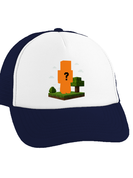 Minecraft z vlastnej fotky šiltovka truckerka French Navy cap