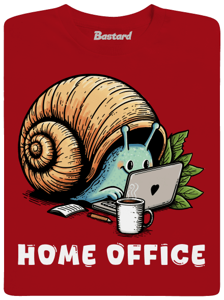 Slimákov home office pánske tričko Red