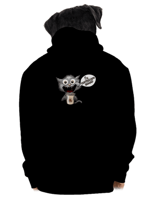 I’m coffeeling good pánska mikina na zips Black