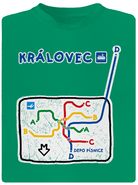 Metro Královec detské športové tričko Kelly Green Mal