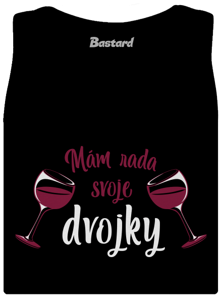 Dvojky dámske tielko klasické Black