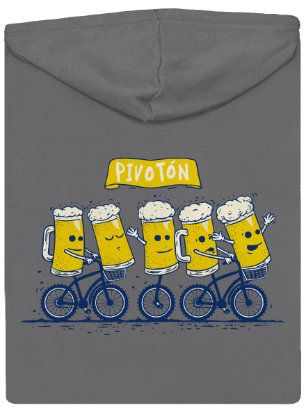 Pivotón dámska mikina na zips Steel Gray