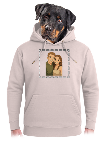 Ghibli efekt z vlastnej fotky unisex mikina premium Rose Chalk
