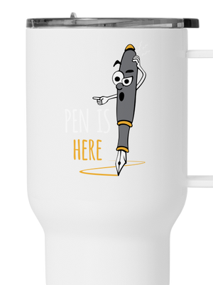 Pen is here termohrnček White