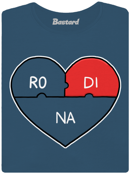 Rodinné puzzle dámske tričko prémium Petrol Blue