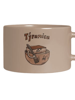 Týramisu hrnček makronka Brown Macaron