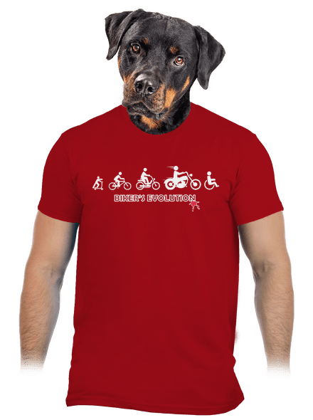 Biker’s Evolution pánske tričko Red