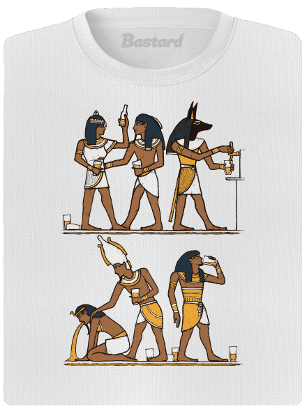 Egyptská párty dámske športové tričko White