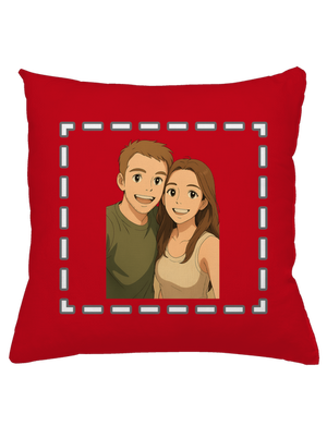 Ghibli efekt z vlastnej fotky vankúš Red