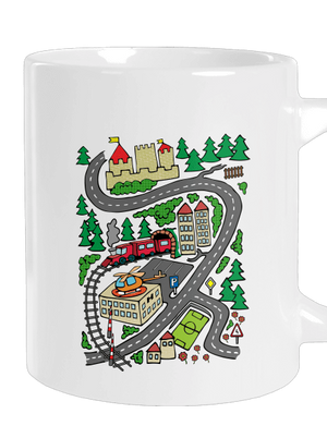 Cesta veľký hrnček White