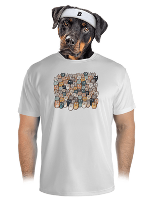 Nájdi čerta pánske športové tričko White