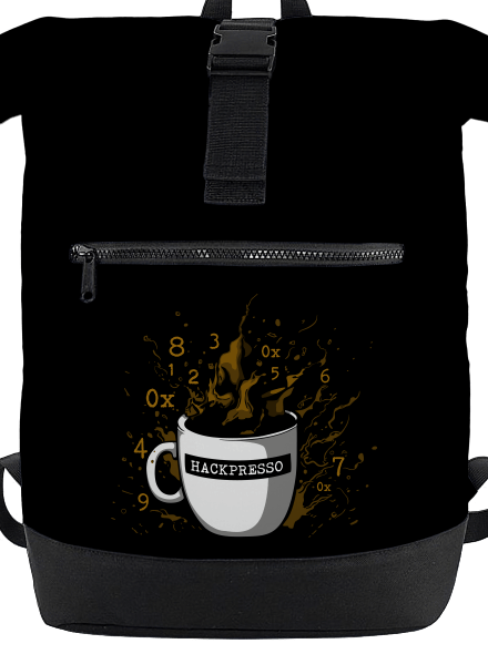 Hackpresso  batoh Black