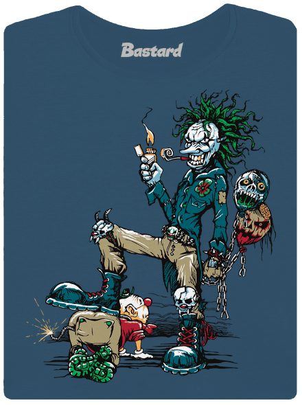 Evil Clown dámske tričko prémium Petrol Blue