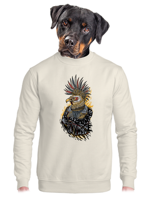 unisex mikina bez kapucne