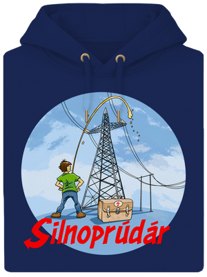 Silnoprúdár unisex mikina premium Navy