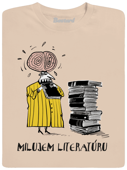 Milujem literatúru pánske tričko Sand