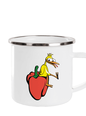 Kura na paprike plecháčik White