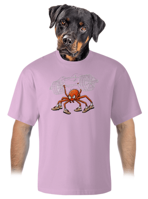 Pavučinka unisex tričko oversized Orchid