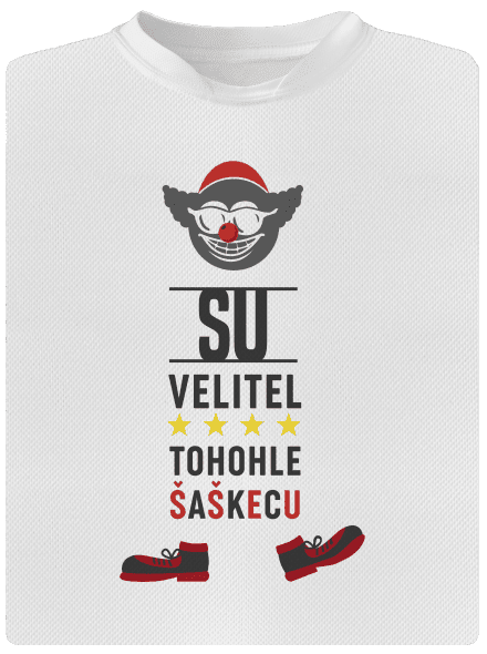 Velitel šaškecu pánske športové tričko White