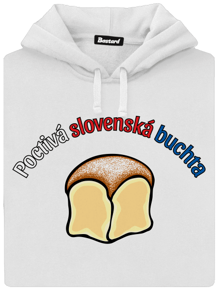 Poctivá buchta a klobása dámska mikina klokanka White