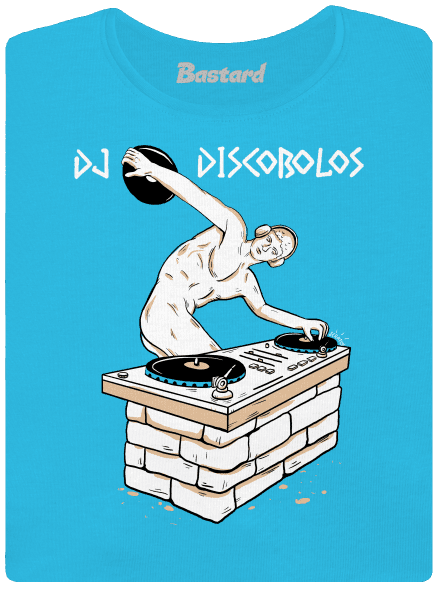 DJ Discobolos dámske tričko s lemom Blue Atol