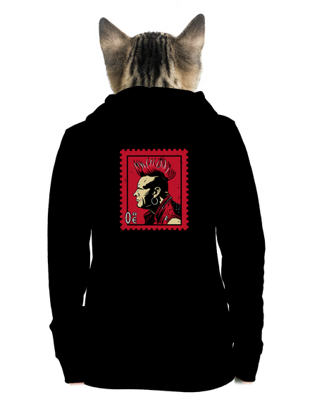 Známka punku dámska mikina na zips Black