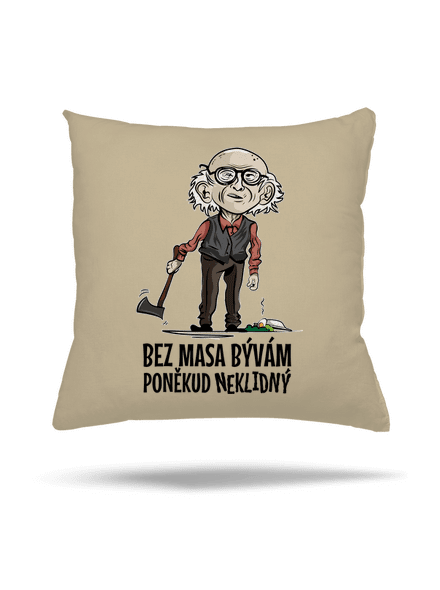 Neklidný bez masa vankúš Beige