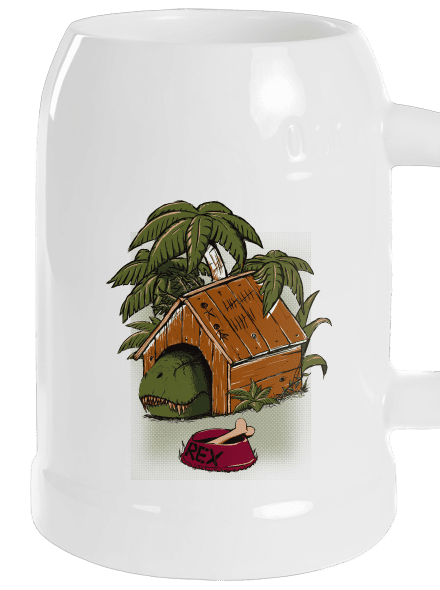 Pozor pes polliter White