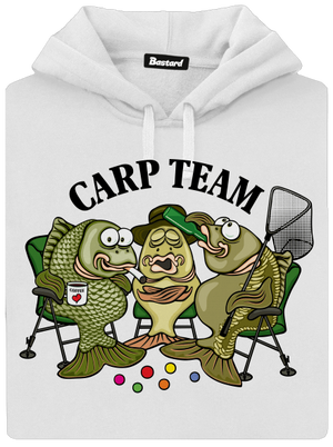 Carp Team dámska mikina klokanka White