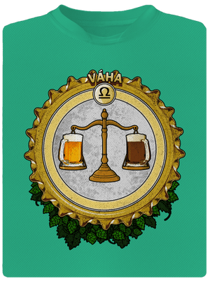 Pivný horoskop: Váha pánske športové tričko Mint Mal