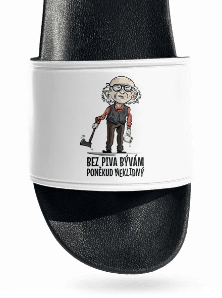 Neklidný bez piva šľapky White