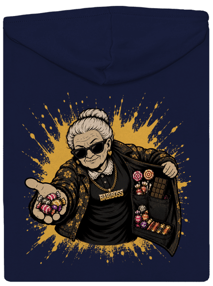 Babiboss pánska mikina na zips Navy