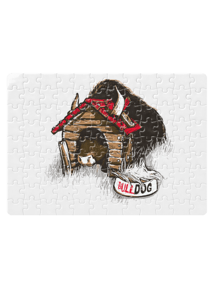 Bulldog puzzle White