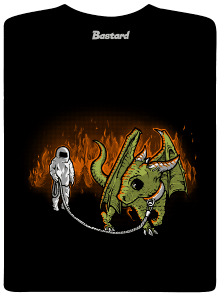 Venčenie draka detské tričko Black