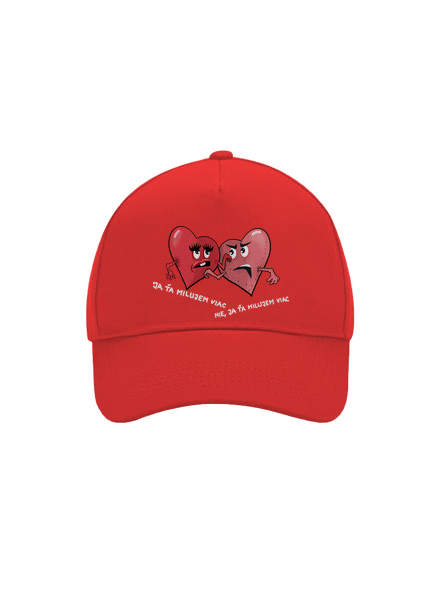 Srdiečka šiltovka baseballka Classic Red