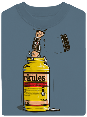 Herkules unisex mikina bez kapucne Nordic Blue