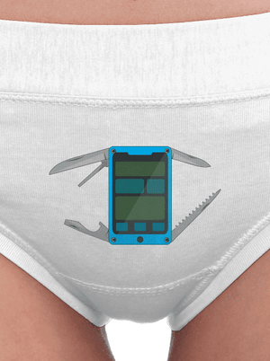 Švajčiarsky mobil dámske nohavičky White