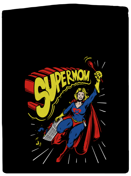 Supermom pánska mikina na zips Black