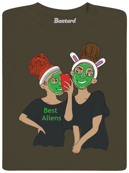 Best aliens pánske dlhý rukáv Urban Khaki