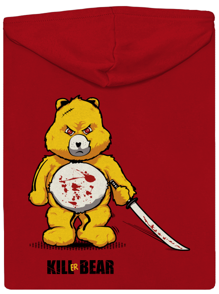 Killer bear pánska mikina na zips Red